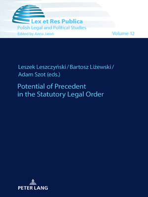 cover image of Potential of Precedent in the Statutory Legal Order